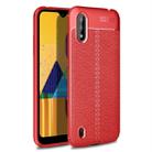 For Samsung Galaxy M01 Litchi Texture TPU Shockproof Case(Red) - 1