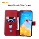 For Huawei P40 ENKAY Hat-Prince Horizontal Flip Leather Case with Holder & Card Slots & Wallet(Red) - 5