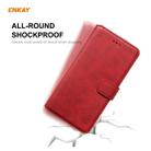 For Huawei P40 ENKAY Hat-Prince Horizontal Flip Leather Case with Holder & Card Slots & Wallet(Red) - 6