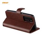 For Huawei P40 ENKAY Hat-Prince Horizontal Flip Leather Case with Holder & Card Slots & Wallet(Brown) - 3