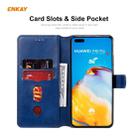 For HUAWEI P40 Pro ENKAY Hat-Prince Horizontal Flip Leather Case with Holder & Card Slots & Wallet(Dark Blue) - 5