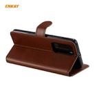 For HUAWEI P40 Pro ENKAY Hat-Prince Horizontal Flip Leather Case with Holder & Card Slots & Wallet(Brown) - 3
