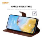 For HUAWEI P40 Pro ENKAY Hat-Prince Horizontal Flip Leather Case with Holder & Card Slots & Wallet(Brown) - 4