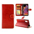 For Samsung Galaxy Xcover Pro Crazy Horse Texture Leather Horizontal Flip Protective Case with Holder & Card Slots & Wallet & Photo Frame(Brown) - 1