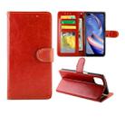 For OPPO A92s Crazy Horse Texture Leather Horizontal Flip Protective Case with Holder & Card Slots & Wallet & Photo Frame(Brown) - 1