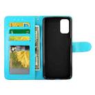 For OPPO A52 Crazy Horse Texture Leather Horizontal Flip Protective Case with Holder & Card Slots & Wallet & Photo Frame(baby Blue) - 3