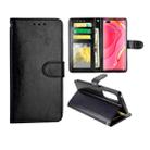 For Huawei Nova 7 Pro Crazy Horse Texture Leather Horizontal Flip Protective Case with Holder & Card Slots & Wallet & Photo Frame(Black) - 1