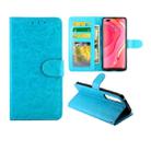 For Huawei Nova 7 Pro Crazy Horse Texture Leather Horizontal Flip Protective Case with Holder & Card Slots & Wallet & Photo Frame(baby Blue) - 1