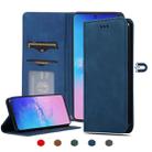 For Samsung Galaxy S10 Lite/A91 Retro Skin Feel Business Magnetic Horizontal Flip Leather Case(Navy Blue) - 1