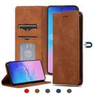 For Samsung Galaxy S10 Lite/A91 Retro Skin Feel Business Magnetic Horizontal Flip Leather Case(Brown) - 1