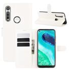 For Motorola Moto G Fast Litchi Texture Horizontal Flip Protective Case with Holder & Card Slots & Wallet(White) - 1