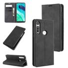 For Motorola Moto G Fast Retro-skin Business Magnetic Suction Leather Case with Holder & Card Slots & Wallet(Black) - 1