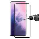 ENKAY Hat-Prince 0.26mm 9H 3D Explosion-proof Full Screen Curved Heat Bending Tempered Glass Film for OnePlus 7 Pro(Black) - 1