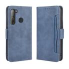 For HTC Desire 20 Pro Wallet Style Skin Feel Calf Pattern Leather Case ，with Separate Card Slot(Blue) - 1