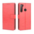 For HTC Desire 20 Pro Retro Crazy Horse Texture Horizontal Flip Leather Case , with Holder & Card Slots & Photo Frame(Red) - 1