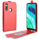 For Motorola Moto G Fast R64 Texture Single Vertical Flip Leather Protective Case with Card Slots & Photo Frame(Red) - 1