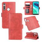 For Motorola Moto G Fast Dual-side Magnetic Buckle Horizontal Flip Leather Case with Holder & Card Slots & Wallet(Red) - 1