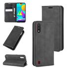 For Samsung Galaxy M01 Retro-skin Business Magnetic Suction Leather Case with Holder & Card Slots & Wallet(Black) - 1