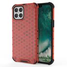 For iPhone 12 mini Shockproof Honeycomb PC + TPU Case(Red) - 1