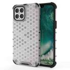 For iPhone 12 / 12 Pro Shockproof Honeycomb PC + TPU Case(White) - 1