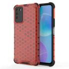 For Huawei Honor 30 Youth Shockproof Honeycomb PC + TPU Case(Red) - 1