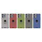 For iPhone 12 / 12 Pro Shockproof Honeycomb PC + TPU Ring Holder Protection Case(Green) - 9
