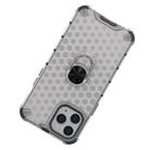 For iPhone 12 / 12 Pro Shockproof Honeycomb PC + TPU Ring Holder Protection Case(Grey) - 6