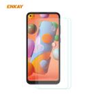 For Samsung Galaxy A21 2 PCS ENKAY Hat-Prince 0.26mm 9H 2.5D Curved Edge Tempered Glass Film - 1