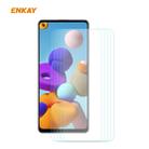 For Samsung Galaxy A21s 5PCS ENKAY Hat-Prince 0.26mm 9H 2.5D Curved Edge Tempered Glass Film - 1