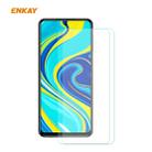 For Redmi Note 9S / Note 9 Pro 2 PCS ENKAY Hat-Prince 0.26mm 9H 2.5D Curved Edge Tempered Glass Film - 1