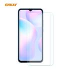 For Redmi 9 / 9A / 9C 2 PCS ENKAY Hat-Prince 0.26mm 9H 2.5D Curved Edge Tempered Glass Film - 1