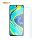 For Redmi Note 9S / Note 9 Pro 5 PCS ENKAY Hat-Prince 0.26mm 9H 2.5D Curved Edge Tempered Glass Film - 1