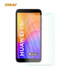 For Huawei Y5p 5 PCS ENKAY Hat-Prince 0.26mm 9H 2.5D Curved Edge Tempered Glass Film - 1