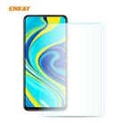 For Redmi Note 9S / Note 9 Pro 10 PCS ENKAY Hat-Prince 0.26mm 9H 2.5D Curved Edge Tempered Glass Film - 1