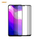 For Xiaomi Mi 10 Lite /Redmi 10X 5G 5 PCS ENKAY Hat-Prince Full Glue 0.26mm 9H 2.5D Tempered Glass Full Coverage Film - 1