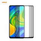 For Redmi 10X 4G / Redmi Note 9 5 PCS ENKAY Hat-Prince Full Glue 0.26mm 9H 2.5D Tempered Glass Full Coverage Film - 1