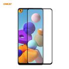 For Samsung Galaxy A21s ENKAY Hat-Prince Full Glue 0.26mm 9H 2.5D Tempered Glass Full Coverage Film - 1