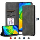 For Redmi Note 9 / Redmi 10X 4G Retro Skin Feel Business Magnetic Horizontal Flip Leather Case(Dark Grey) - 1