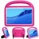 For  Huawei MediaPad T5 10.1 inch Sparrow Style EVA Material Children Shockproof Casing Shell(Rose Red) - 1