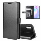 For Xiaomi Redmi 9A R64 Texture Single Horizontal Flip Protective Case with Holder & Card Slots & Wallet& Photo Frame(Black) - 1