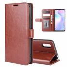 For Xiaomi Redmi 9A R64 Texture Single Horizontal Flip Protective Case with Holder & Card Slots & Wallet& Photo Frame(Brown) - 1