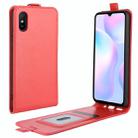 For Xiaomi Redmi 9A R64 Texture Single Vertical Flip Leather Protective Case with Card Slots & Photo Frame(Red) - 1