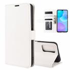 For Huawei Honor 30 lite/Honor 30 Youth R64 Texture Single Horizontal Flip Protective Case with Holder & Card Slots & Wallet& Photo Frame(White) - 1