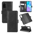 For Huawei Honor 30 lite/Honor 30 Youth Dual-side Magnetic Buckle Horizontal Flip Leather Case with Holder & Card Slots & Wallet(Black) - 1