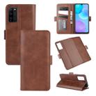 For Huawei Honor 30 lite/Honor 30 Youth Dual-side Magnetic Buckle Horizontal Flip Leather Case with Holder & Card Slots & Wallet(Brown) - 1