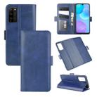 For Huawei Honor 30 lite/Honor 30 Youth Dual-side Magnetic Buckle Horizontal Flip Leather Case with Holder & Card Slots & Wallet(Dark Blue) - 1