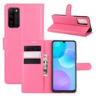 For Huawei Honor 30 lite/Honor 30 Youth Litchi Texture Horizontal Flip Protective Case with Holder & Card Slots & Wallet(Rose red) - 1