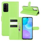 For Huawei Honor 30 lite/Honor 30 Youth Litchi Texture Horizontal Flip Protective Case with Holder & Card Slots & Wallet(Green) - 1