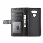 For LG harmony 4 R64 Texture Single Horizontal Flip Protective Case with Holder & Card Slots & Wallet& Photo Frame(Black) - 5