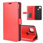 For Xiaomi Redmi 9C R64 Texture Single Horizontal Flip Protective Case with Holder & Card Slots & Wallet& Photo Frame(Red) - 1